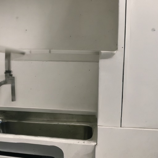 DoS: a photo of a person and a sink