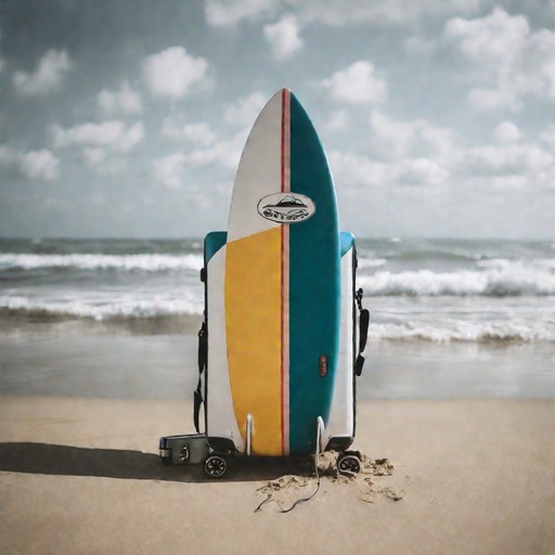 SuperDiff: a photo of a surfboard and a suitcase